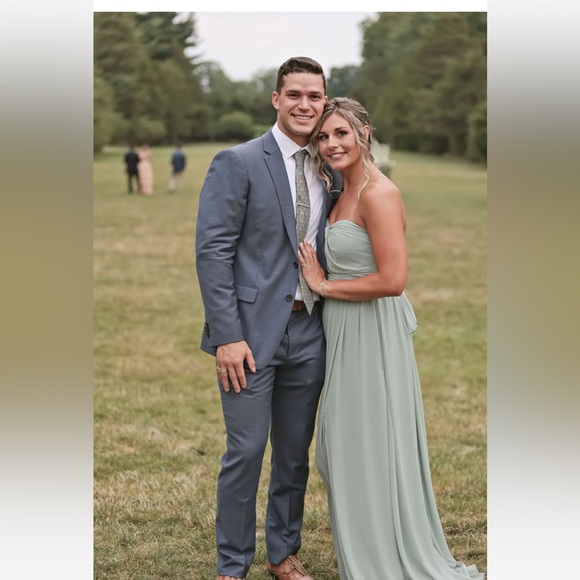 Birdy Grey Grace Convertible Dress in Sage Chiffon - Picture 3 of 4